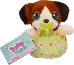  Bébi interaktív plüss kutyus zöld táskában 14, 5 cm - Beagle (922372)