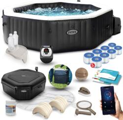  Felfújható pezsgőfürdő hidromasszázzsal 4 fő részére, INTEX 28458 szett