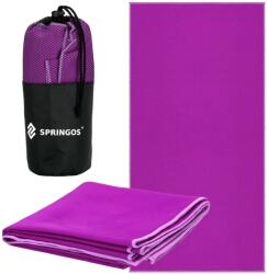 SPRINGOS sporttörölköző 75x150cm gyorsan száradó, lila (CS0039)