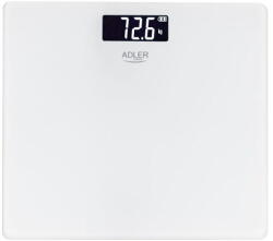 Adler Cantar Cântar corporal digital 180 kg, precizie 100 g, USB-C reîncărcabil, display LCD, sticlă securizată (AD 8194 white) - vexio Cantar baie