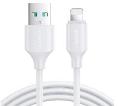 JOYROOM LONG-LASTING adatkábel (USB - lightning, 2.4A, gyorstöltő, 100cm) FEHÉR