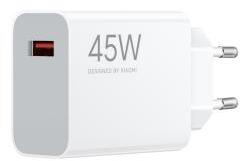 Xiaomi hálózati töltő USB aljzat (45W, gyorstöltő) FEHÉR (170344)
