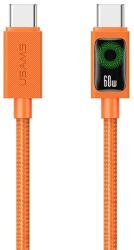 USAMS SJ773 cablu de date Type-C - Type-C, 120cm, NARANSSÁRGA (SJ773USB02)
