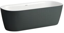 Laufen MEDA szabadon álló kád, öntött márvány, matt szürke/fényes fehér H2201121670001 (H2201121670001)