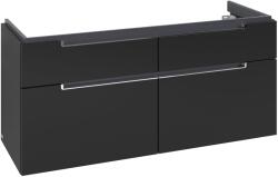 Villeroy & Boch Subway 2.0 dulap 128.7x44.9x59 cm sub chiuveta pe perete negru A91710VL (A91710VL)
