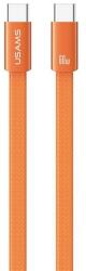 USAMS U96 cablu de date Type-C - Type-C, 120cm, NARANSSÁRGA (SJ783USB02)
