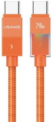 USAMS U93 cablu de date Type-C - Type-C, 120cm, NARANSSÁRGA (SJ775USB02)