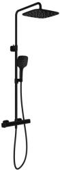  10° Free zuhanyoszlop nem termosztatikus, zuhanyszettel TD F 098.20BLM, matt fekete (X070643)
