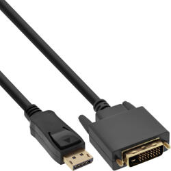 InLine 17113 video átalakító kábel 3 M DisplayPort DVI-D Fekete (17113)