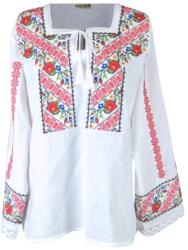 Rody s Forever DEC női hagyományos típusú blúz, fehér/piros, XL-es méret (R895XL)