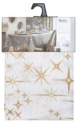 Fééric Lights and Christmas Stars Spark terítő, 140 x 240 cm, fehér-arany (152634C)