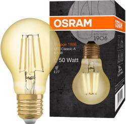 OSRAM Vintage LED izzó (dekoratív) Osram 1906 A, E27, 6, 5W (55W), meleg fehér fény (2400K)