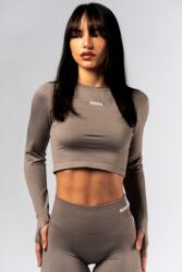 NEBBIA Seamless Long-Sleeve Top POWER 892 Light brown ash - LIGHT BROWN ASH (S) - NEBBIA