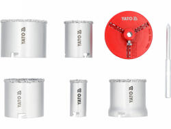 TOYA Lyukfúró készlet Carbide 33- 83 mm (YT-43920)