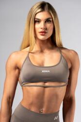 NEBBIA Open-Back Sports Bra POWER 890 Light brown ash - LIGHT BROWN ASH (S) - NEBBIA