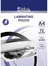 Victoria Meleglamináló fólia A4 75 mikron 100 lap/csomag (627308)