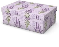 Cardex Díszdoboz T3 Cardex papírból levendula mintával 24x16x9cm 33345 (CSOM553)