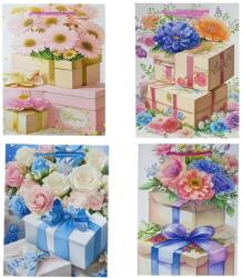  Dísztasak virágos mintákkal 18x23x9 cm EF118261 (EF118261)