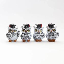  Ballagó Bagoly Polyresin Figura 4 féle 3x5 cm GGSZ110968