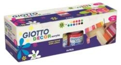 Giotto Akrilfesték készlet 12 db színnel matt 25 ml tégelyes Giotto Decor Acrylic (530600)