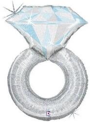  Fólia lufi jeggyűrű ezüst hologramos SuperShape 98 cm (8055513353664)