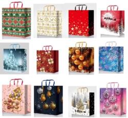  Karácsonyi dísztasak AB 32x26x9cm 6 féle mintával (100041)