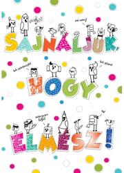 Cardex Üdvözlőlap képeslap színes Sajnáljuk, hogy elmész felirattal munkatárs búcsúztatóra Cardex (50CAR579)