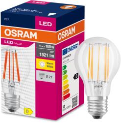 OSRAM LED izzó, E27, 11W (100W), 1521 lm, meleg fény (2700K)