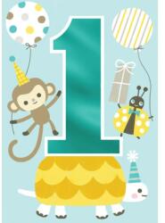 Cardex Születésnapi képeslap 1. születésnapra vidám kék színű fiúknak Cardex G (50HAL985)