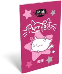 Lizzy Card A6 tűzött zsebnaptár Kittok Purrfect Lizzy Calendar 2026 (21704)