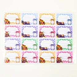 Zátonyi Konyhai befőző címke felirat nélküli vegyes színekben (124561)