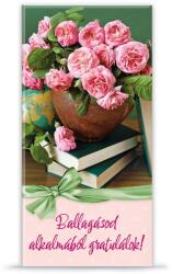 Ars Una ballagási zsebes borítékos lap virágokkal és könyvekkel P Kifutó (11064480)