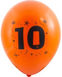  Évszámos 10. gumi lufi 30 cm-es 10 db-os csomag vegyes színekkel (8421332133105)