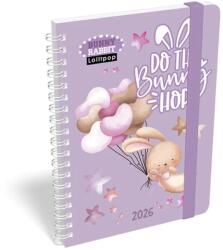 Lizzy Card Határidőnapló Heti Tervező B6 spirál Lollipop Bunny Rabbit Lizzy Calendar 2026 (21579)