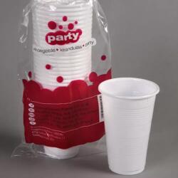  Party műanyag pohár 3 dl fehér PP 20 db/csomag (1020015200)