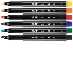 MILAN Textilmarker készlet 1 mm Milan 6 szín (06P6T)