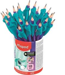 Maped Grafitceruza radírral és ceruzafogóval, ceruzatartó, HB, háromszögletű, MAPED "Kidy Learn" 1 db (853502)