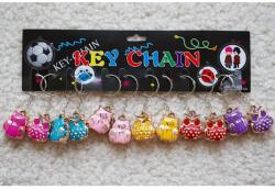  Kulcstartó bagoly alakú arany színű fém 1 db (K22-10)