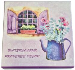  Papír díszdoboz virágos ablak mintával 16x16x9 cm SYPC777692 (5999060777692)