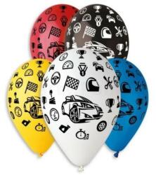  Gumi lufi 30 cm-es versenyautó mintájú vegyes színű 206-80 10 db/csomag (10200GS110-206-80)