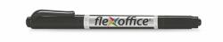 FlexOffice Alkoholos marker 0, 4/1, 0 mm kúpos kétvégű FlexOffice PM01 fekete