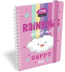 Lizzy Card Határidőnapló Heti Tervező B6 spirál Lollipop Happy Color Lizzy Calendar 2026 (21580)