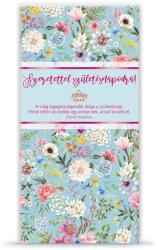 Ars Una születésnapi alkalmi francia borítékos lap virágos kék C (12084340)