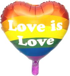  Fólia lufi 35 cm szív alakú Love is Love (170995)