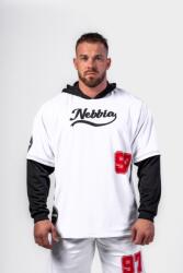 NEBBIA Hooded T-shirt PLAY BIG 376 - white (S) - NEBBIA