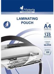 Victoria Meleglamináló fólia 125 mikron A4 fényes Victoria Office 100 db/csomag (ILKVF1254)