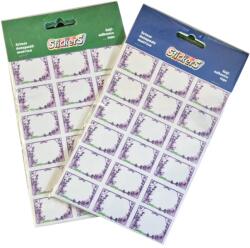 Zátonyi Konyhai etikett felirat nélküli levendula mintával 2 lap