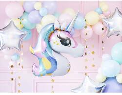  Unikornis fej héliummal fújható fólia lufi 73x90cm 132535