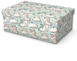 Cardex Díszdoboz T3 Cardex papírból unikornis mintával 24x16x9cm 49477 (CSOM669)