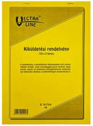 Vectra-Line Nyomtatvány kiküldetési rendelvény VECTRALINE A/4 álló 25x2 lapos (B18-73/V)